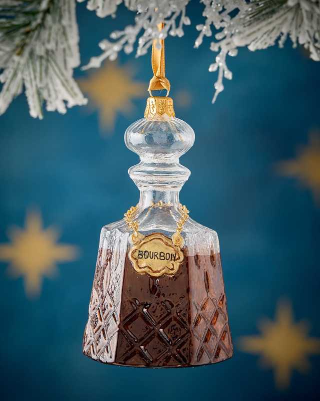 Burbon Decanter Christmas Ornament